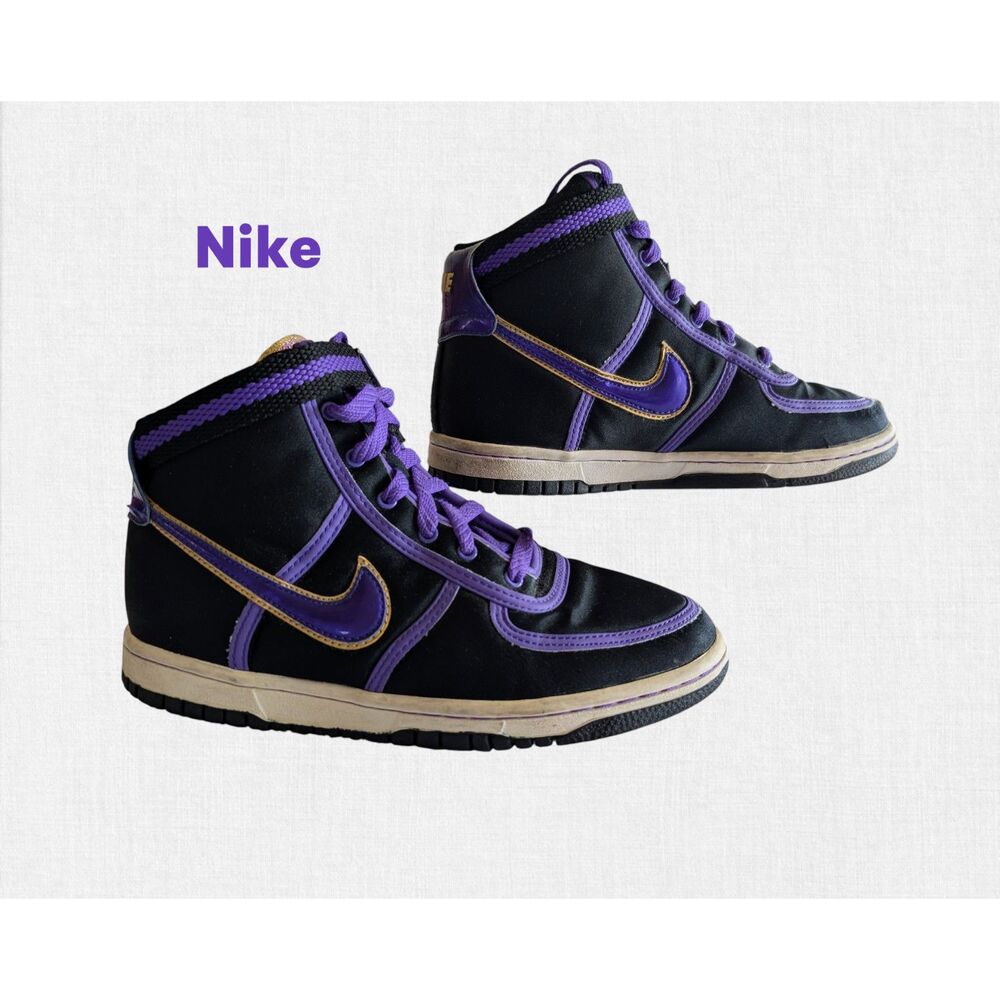 Nike Vandal High (Kids / Youth) – Black & Purple Sz 4.5Y